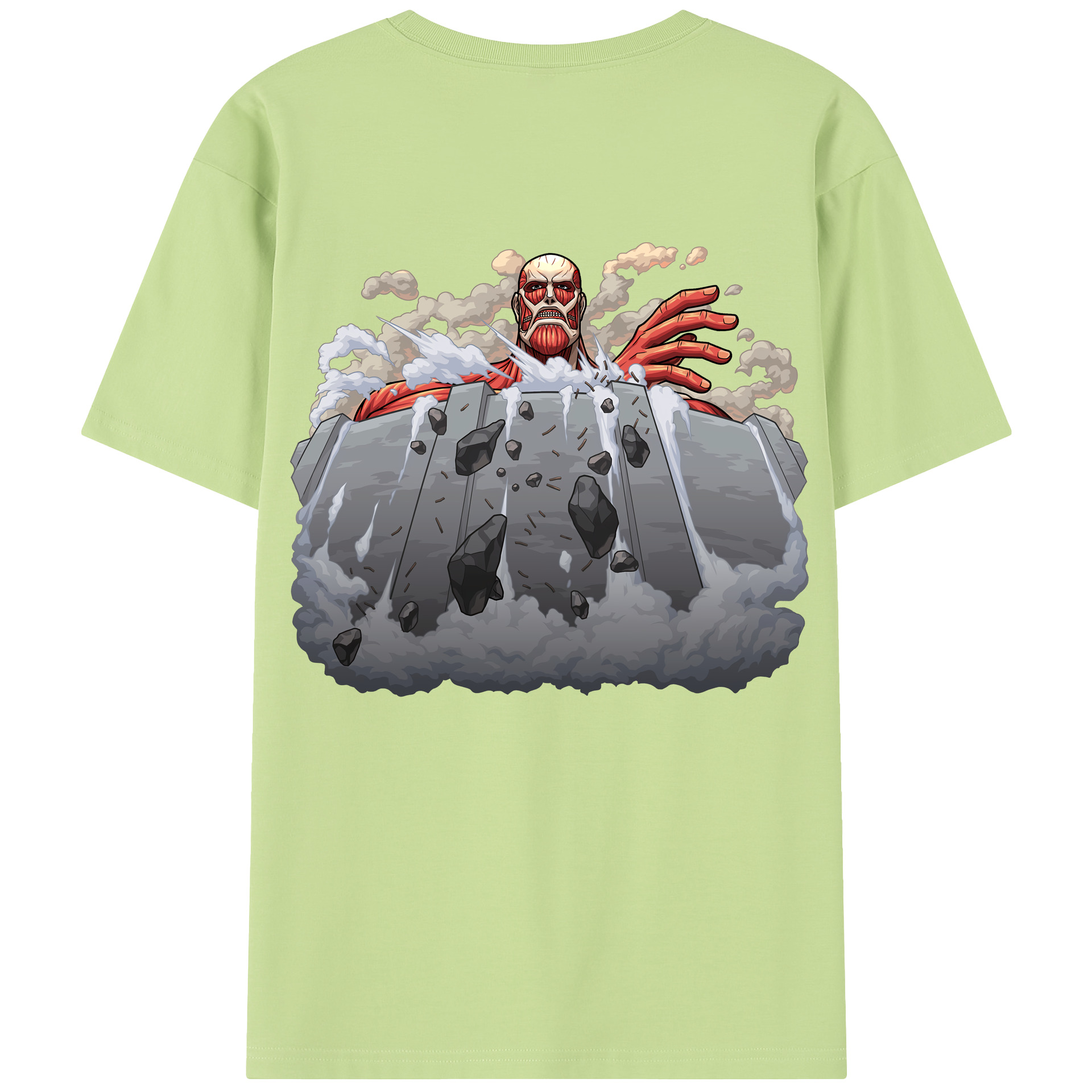 （画像用） 進撃の巨人 Attack on Titan 綿100％半袖Tシャツ（背面プリント）